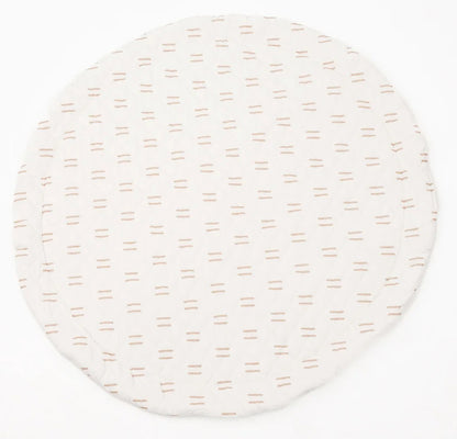 Poppyseed Play Extra Padded Round Play Mat - Neutral Lines