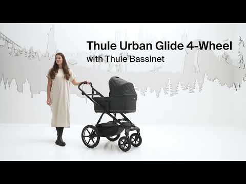 Thule Urban Glide 4-Wheel All-Terrain Stroller + Bassinet Bundle - Mid-Blue