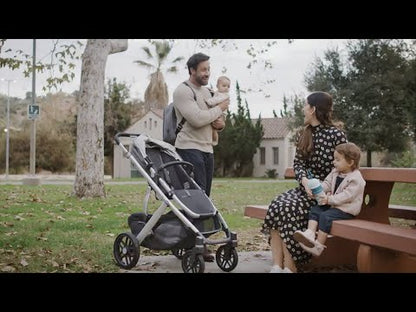 UPPAbaby VISTA V2 Single-to-Double Stroller - Noa (Navy/Carbon/Saddle Leather)