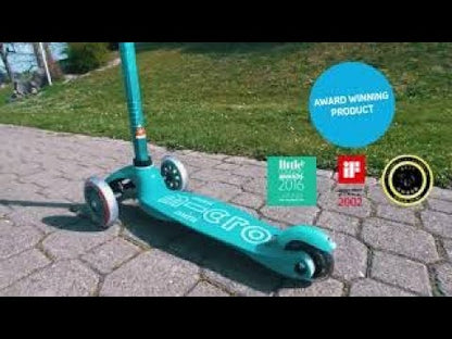 Micro Kickboard Maxi Deluxe LED Scooter (5-12 years) - Red