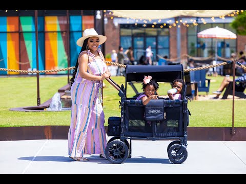 Wonderfold W2 Luxe Multifunctional Double (2 seater) Stroller Wagon - Hunter Green (Albee Exclusive)