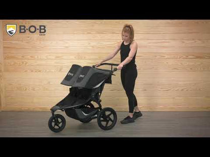 BOB Revolution Flex 3.0 Duallie Double Jogging Stroller - Graphite Black