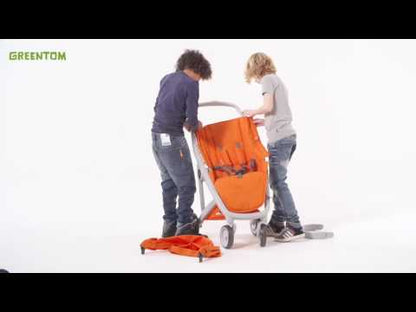 Greentom 2 in 1 Stroller - White/Red