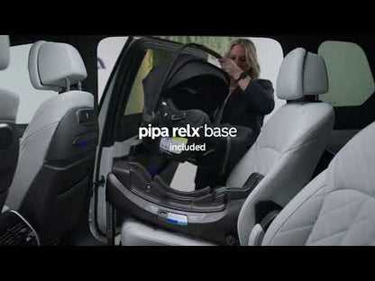 Nuna PIPA Aire RX Infant Car Seat + PIPA RELX Base with Load Leg - Caviar