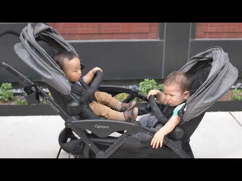 Contours Options V2 Double Stroller - Greige