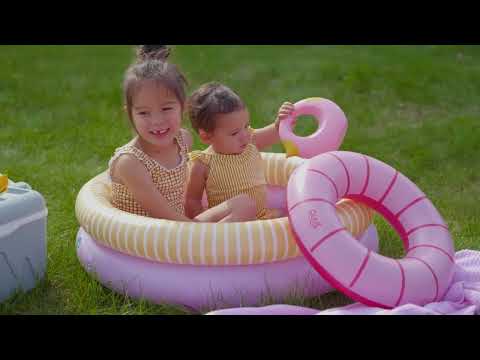 Quut Dippy Kids Small Inflatable Pool (32 inches) - Banana Pink