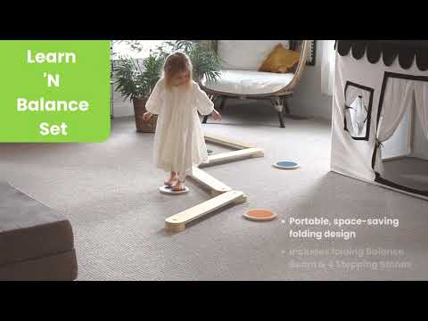 Little Partners Balance Beam Kit - Natural