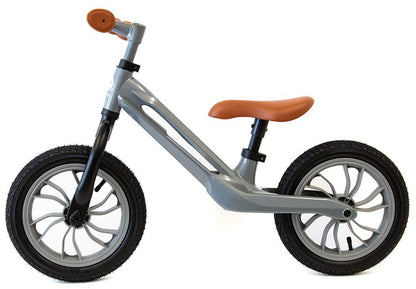 Q Play Racer Balance Bike - Grey/Brown