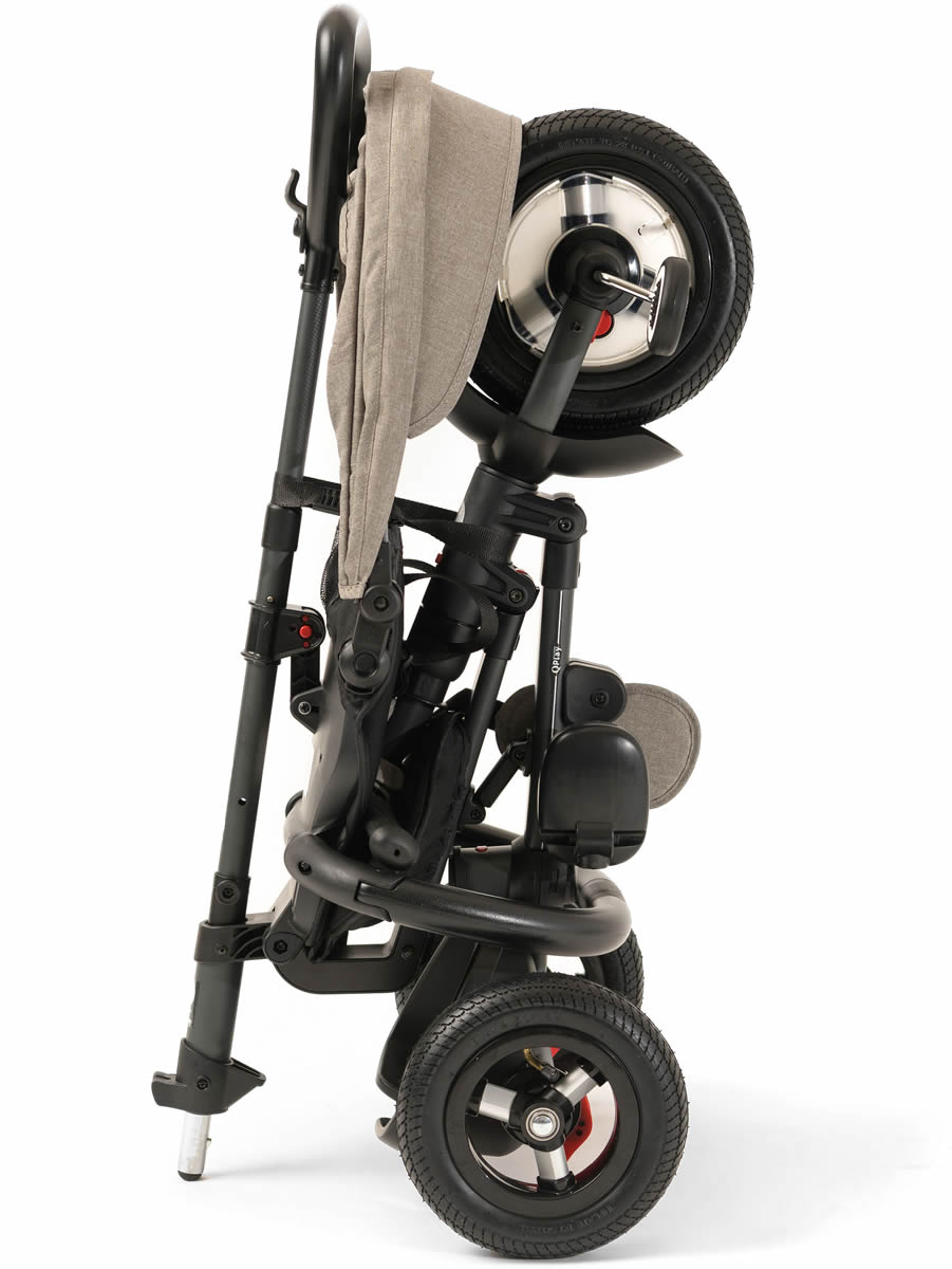 Q Play Rito Plus Folding Stroller Trike - Grey