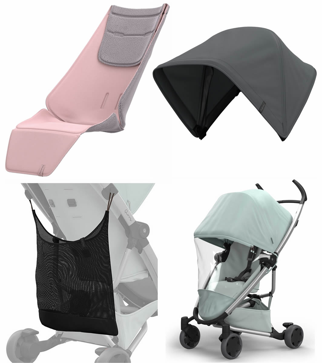 Quinny Zapp Flex Ultimate Accessories Bundle - Blush/Graphite