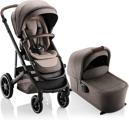 Romer Tura Stroller + Sera Bassinet Bundle - Truffle