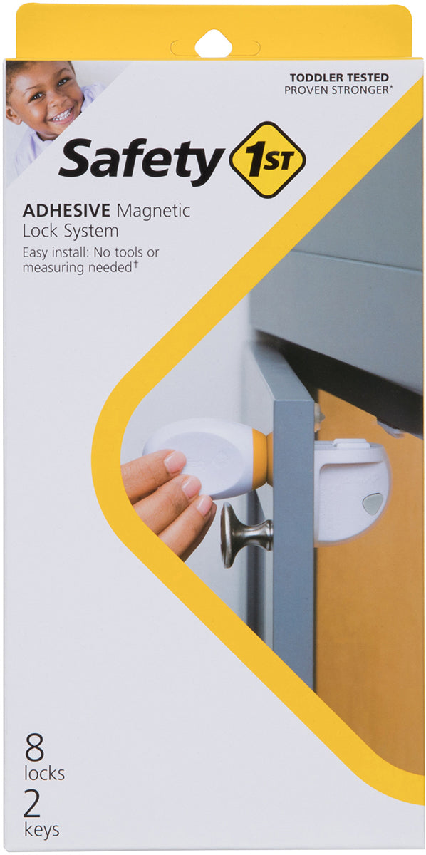 Safety 1st Adhesive Magnetic Lock System - 8 Locks and 2 Keys