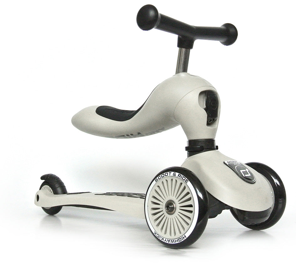 Scoot & Ride Highwaykick 1 Convertible Scooter - Ash