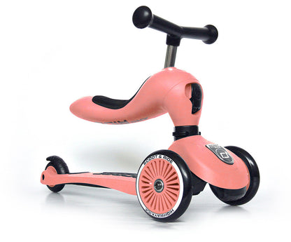 Scoot & Ride Highwaykick 1 Convertible Scooter - Peach