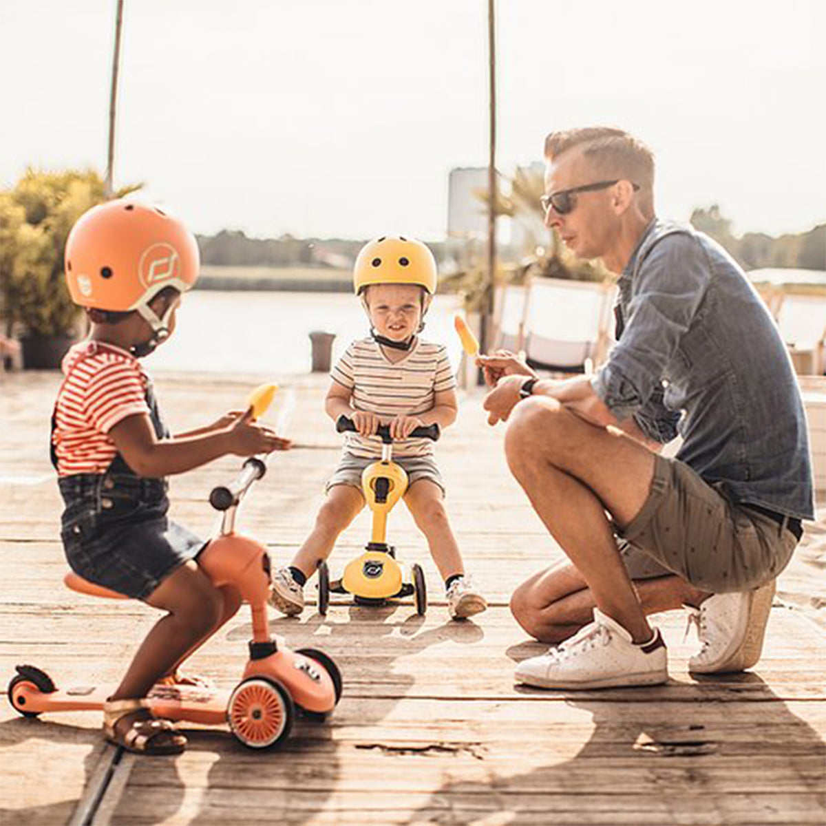 Scoot & Ride Highwaykick 1 Convertible Scooter - Peach