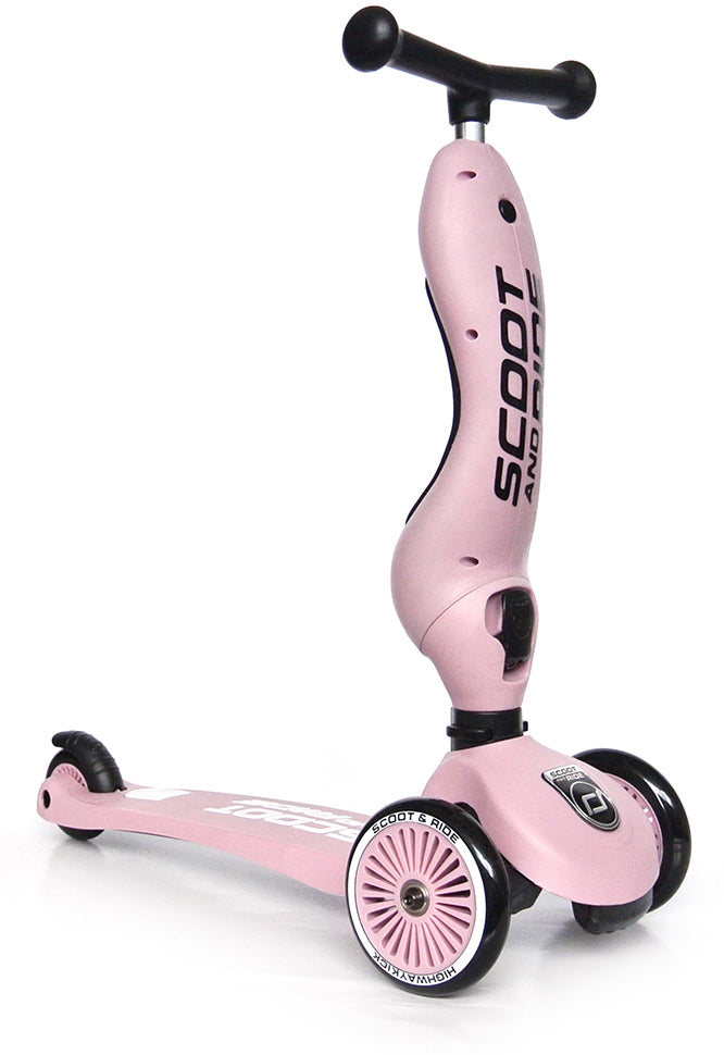 Scoot & Ride Highwaykick 1 Convertible Scooter - Rose