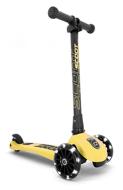 Scoot & Ride HighwayKick3 LED Scooter - Lemon