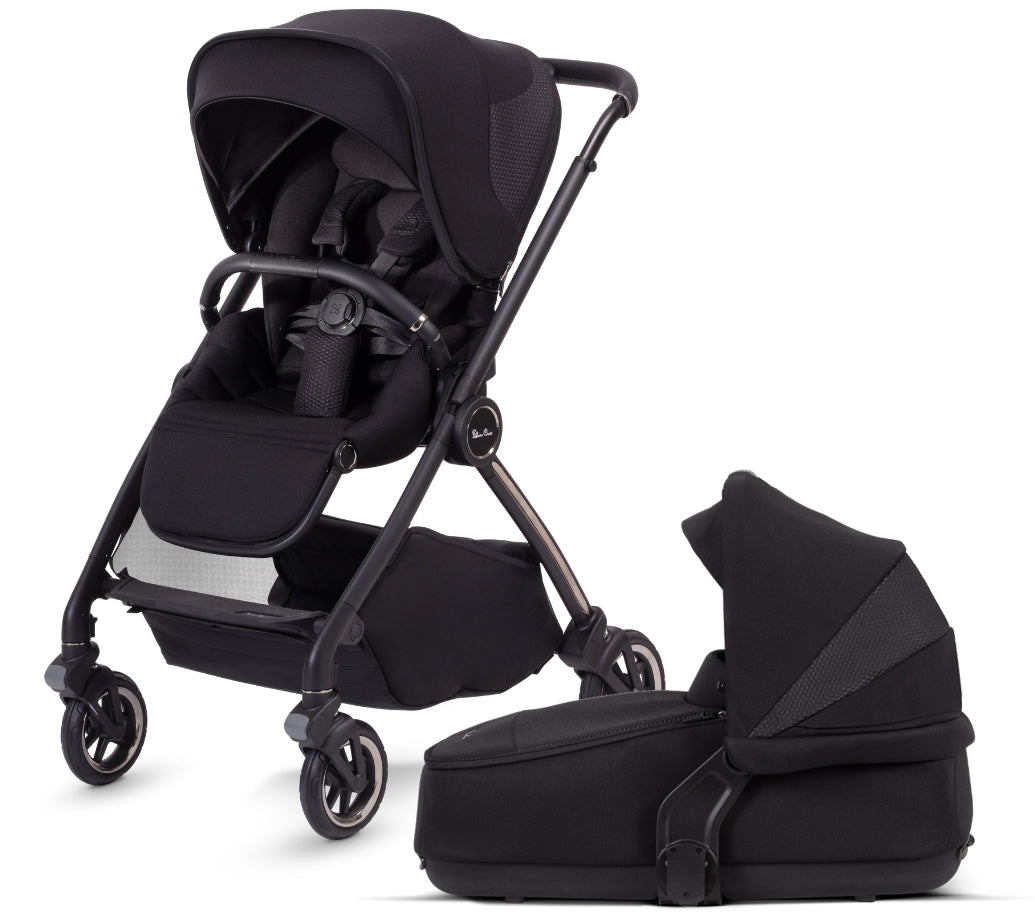 Silver Cross Dune Stroller + Compact Bassinet - Space