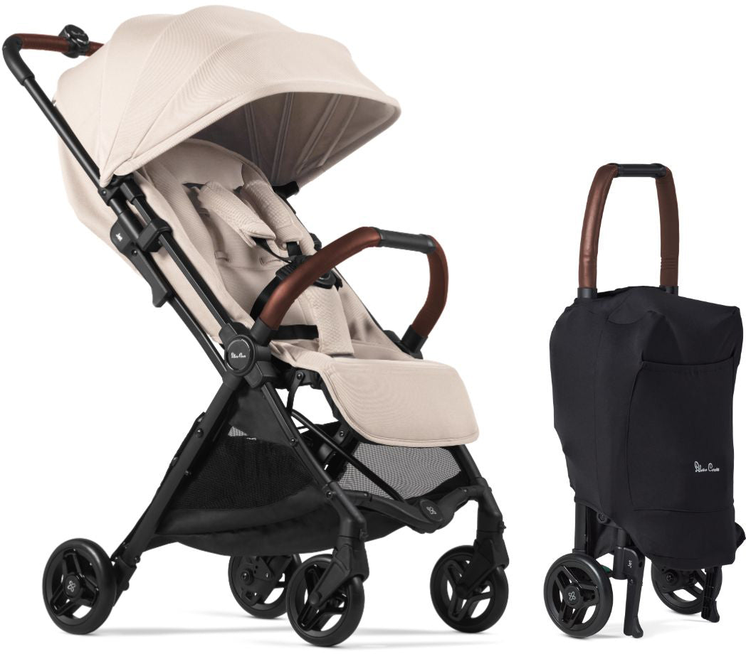 Silver Cross Jet 5 Ultra Compact Stroller - Almond