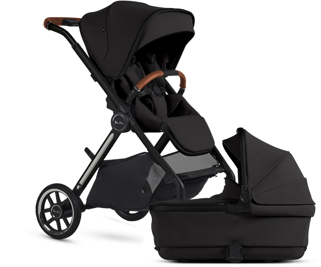 Silver Cross Reef 2 Stroller + Folding Bassinet Bundle - Nocturne