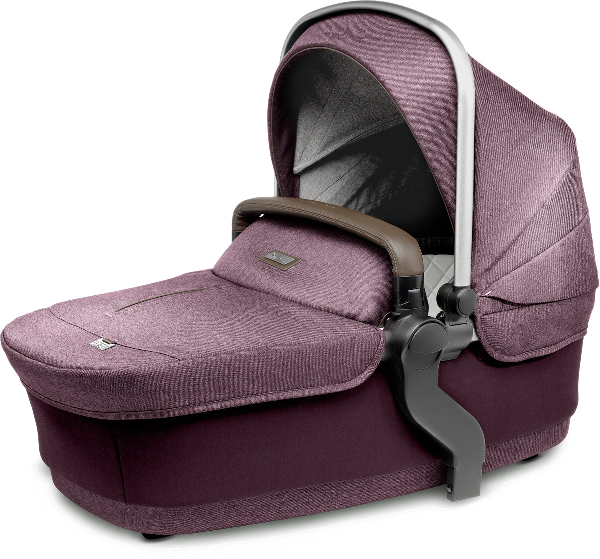 Silver Cross Wave Bassinet - Claret