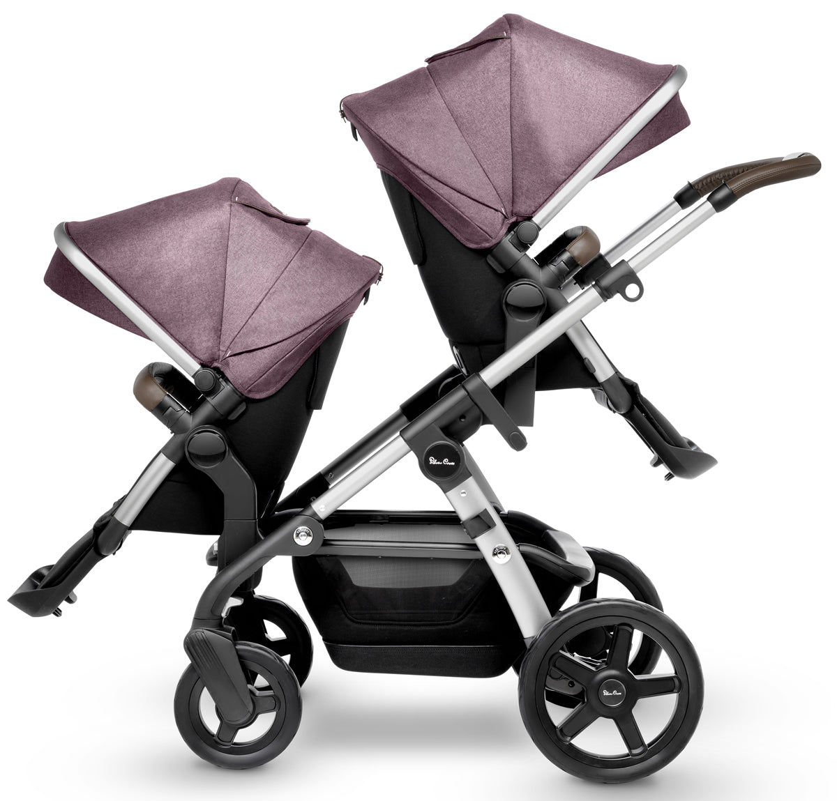 Silver Cross Wave Single-to-Double Stroller 2017 Claret