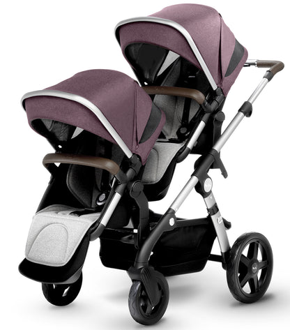 Silver Cross Wave Single-to-Double Stroller 2017 Claret