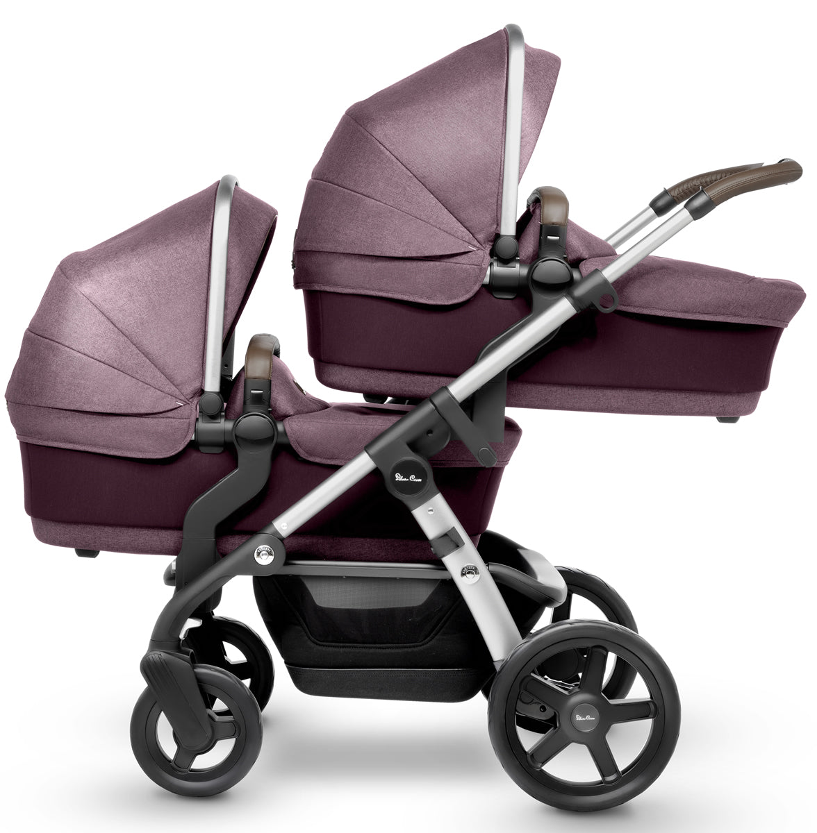 Silver Cross Wave Single-to-Double Stroller 2017 Claret