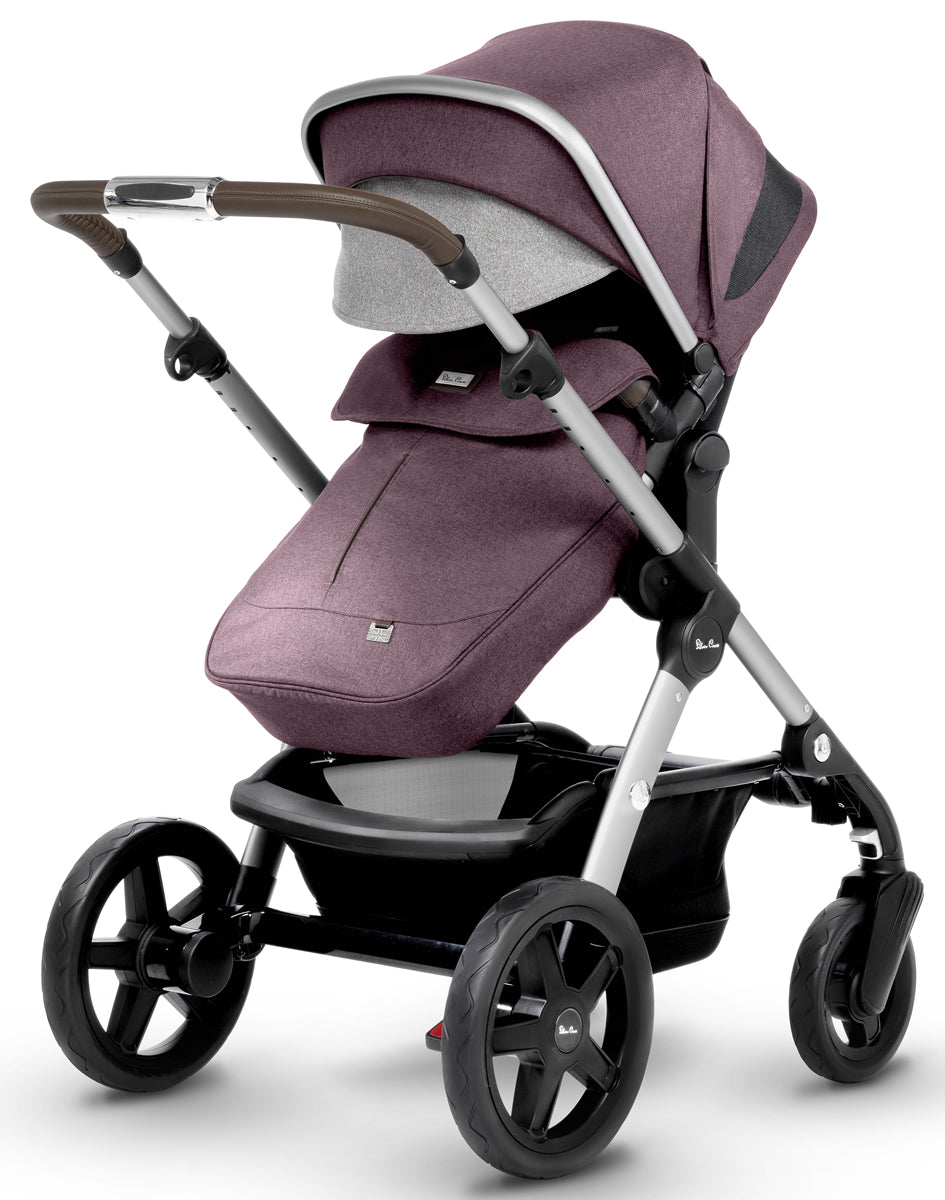 Silver Cross Wave Single-to-Double Stroller 2017 Claret