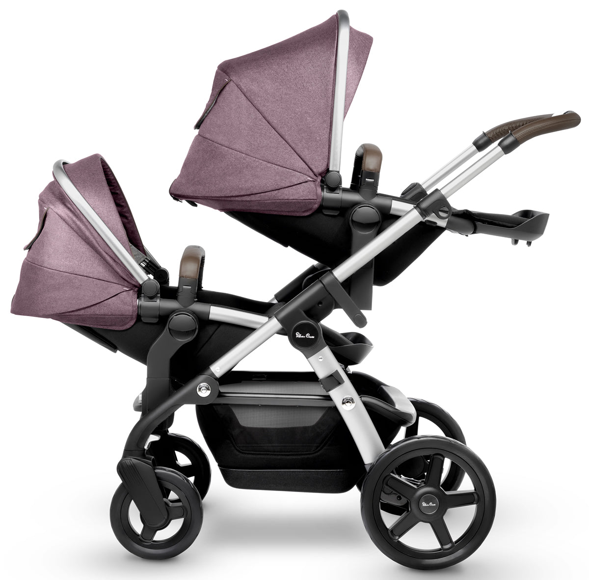 Silver Cross Wave Single-to-Double Stroller 2017 Claret