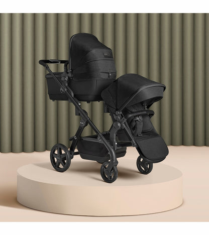 Silver Cross Wave Twin Stroller Bundle - Onyx