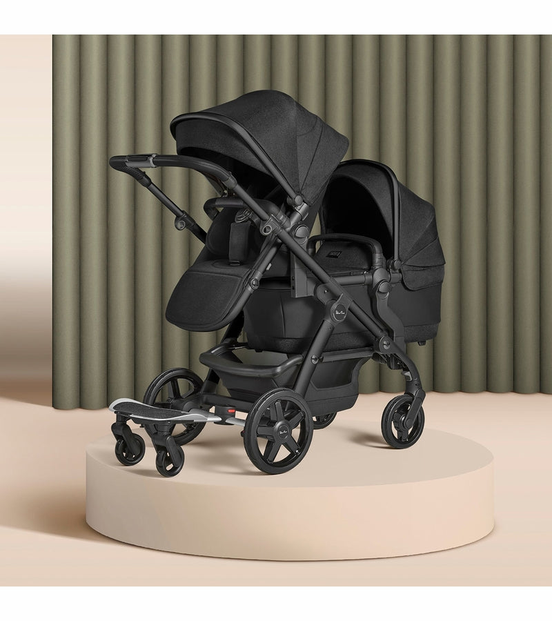 Silver Cross Wave Twin Stroller Bundle - Cedar