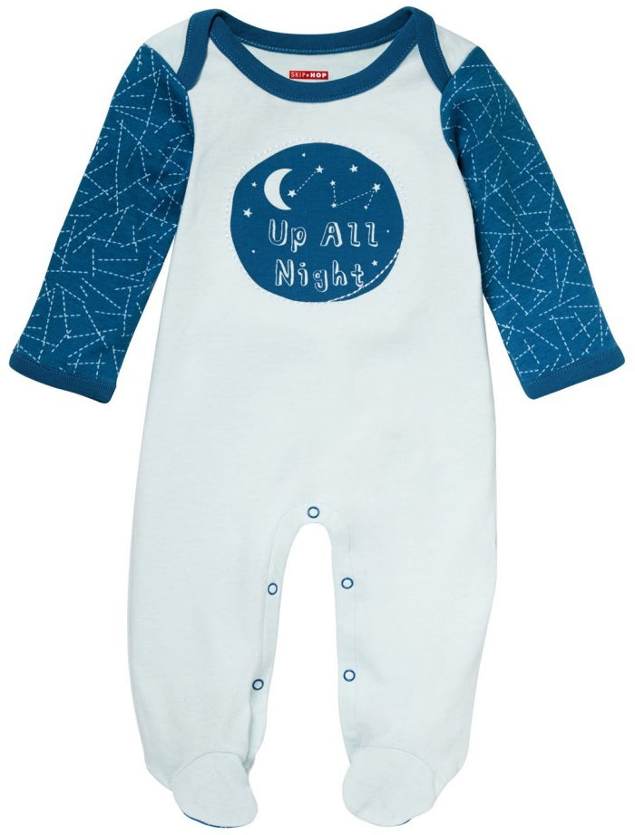 Skip Hop Baby Says Footie, Up All Night - Galaxy (Newborn)