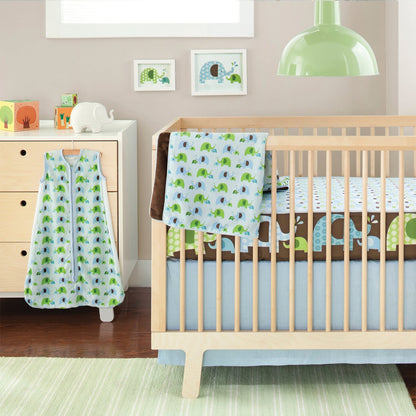 Skip Hop Complete Sheet 4 Piece Crib Set - Elephant Parade