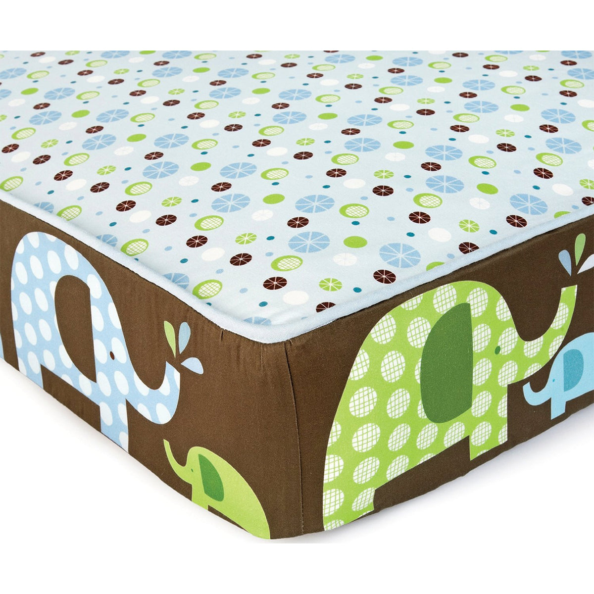 Skip Hop Complete Sheet 4 Piece Crib Set - Elephant Parade