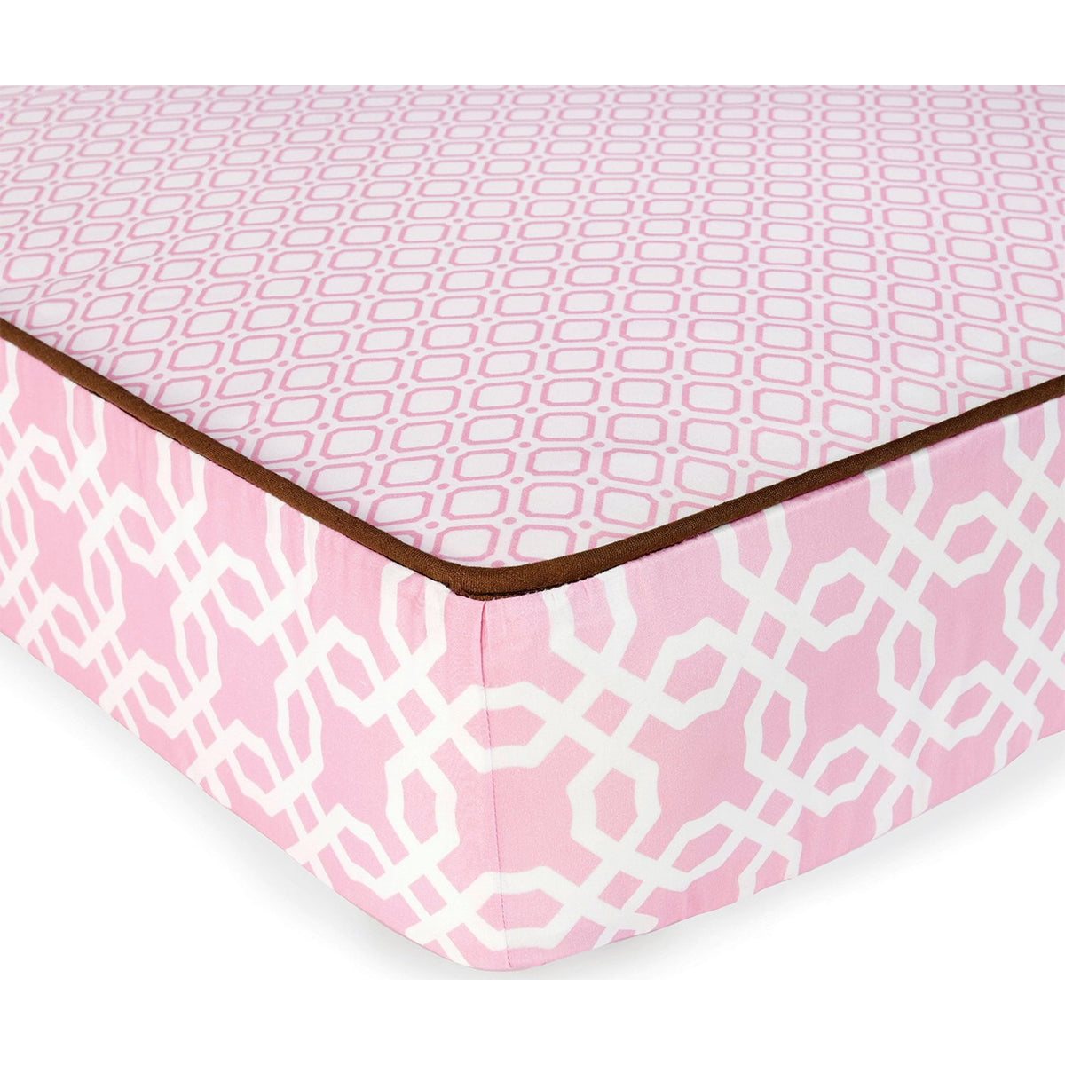 Skip Hop Complete Sheet 4 Piece Crib Set - Pink Lattice