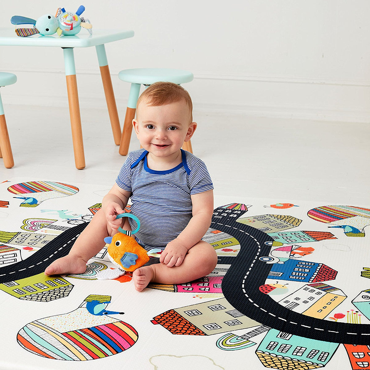 Skip Hop Doubleplay Reversible Playmat - Vibrant Village