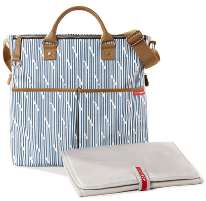 Skip Hop Duo Special Edition Diaper Bag - Blueprint Stripe