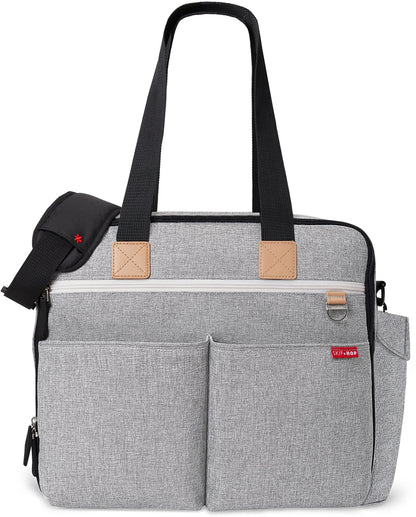 Skip Hop Duo Weekender Diaper Bag - Grey Melange