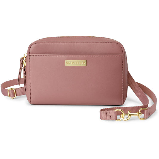 Skip Hop Greenwich Convertible Hip Pack Diaper Bag - Dusty Rose