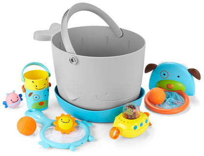 Skip Hop MOBY Fun-Filled Bath Toy Bucket Gift Set