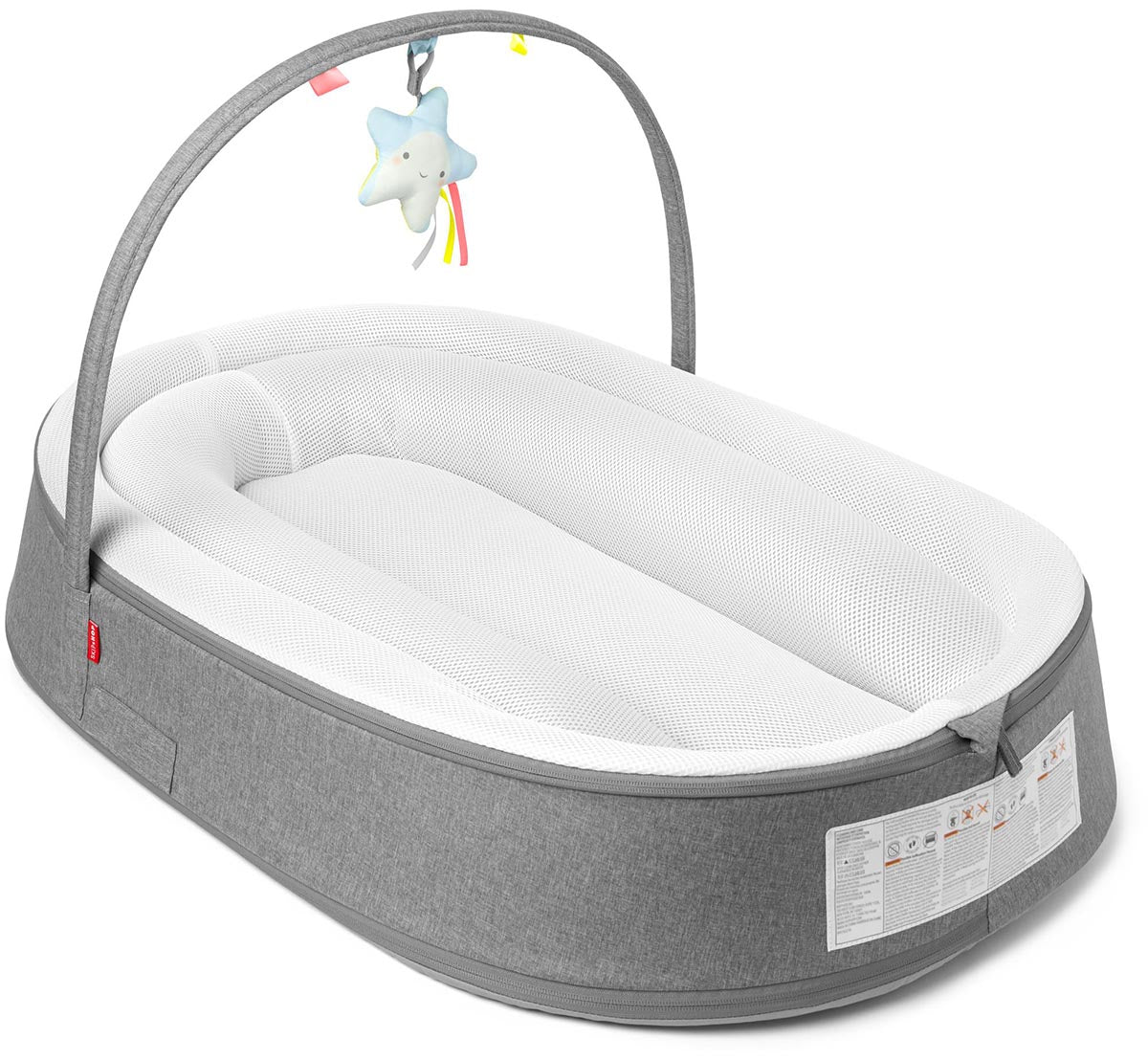 Skip Hop Playful Retreat Baby Nest - Grey Melange