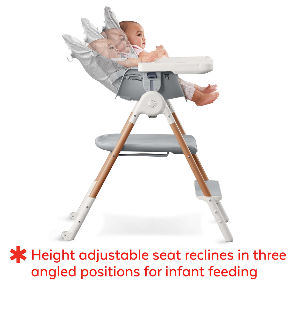 Skip Hop Sit-To-Step High Chair - Grey