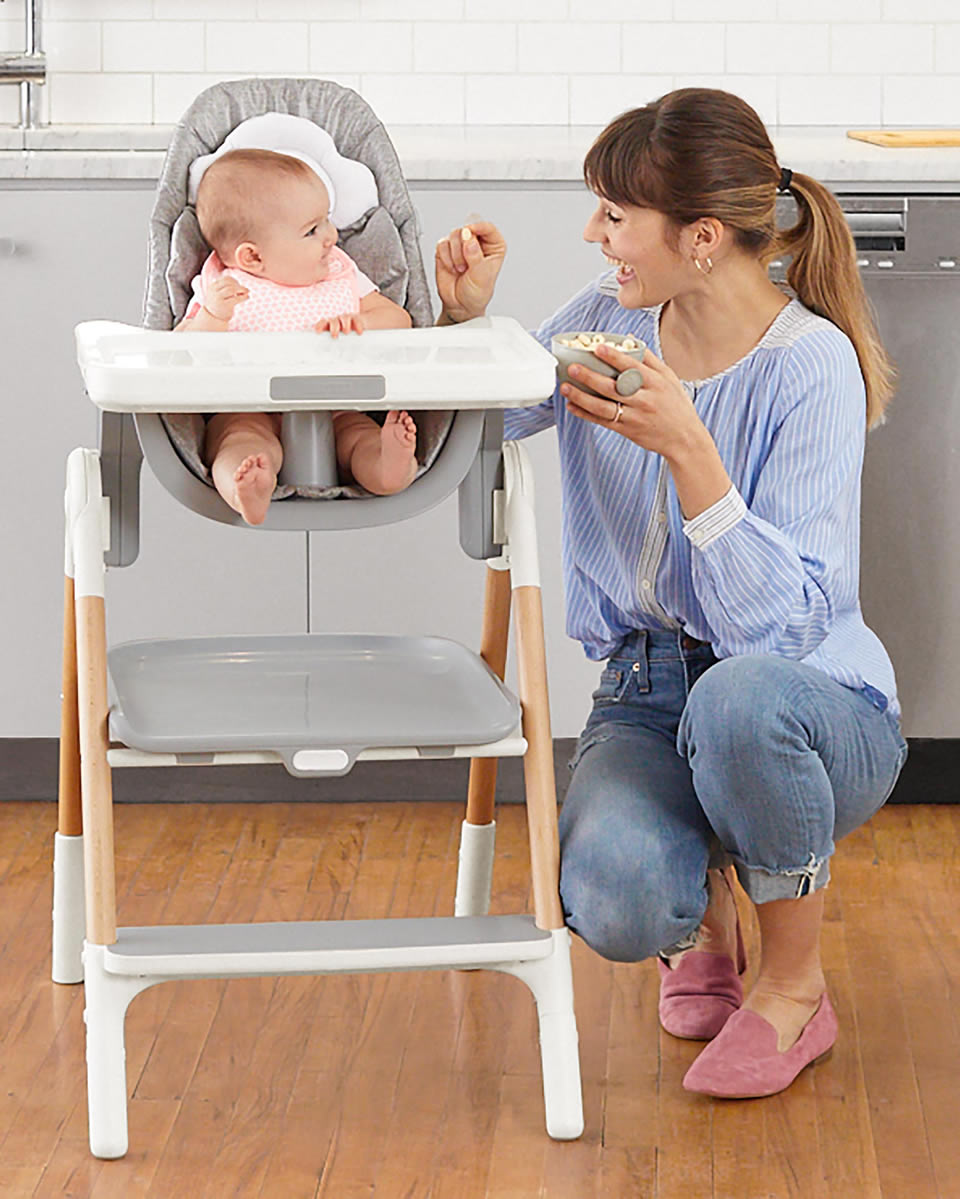 Skip Hop Sit-To-Step High Chair - Grey