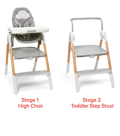 Skip Hop Sit-To-Step High Chair - Grey