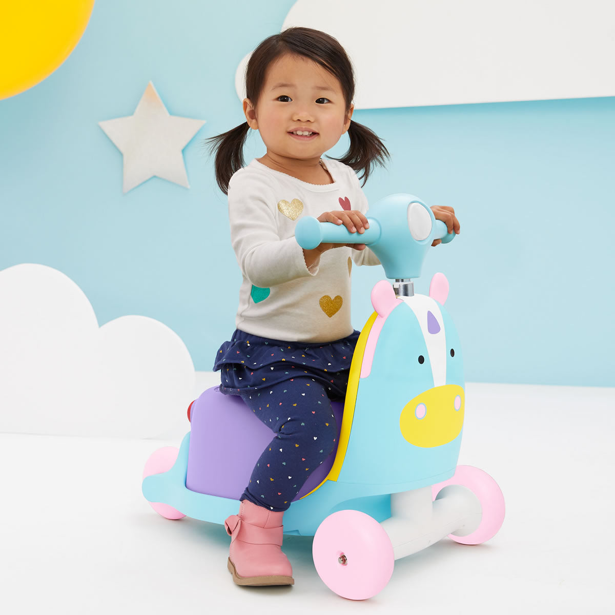 Skip Hop Zoo 3-in-1 Ride On Toy - Unicorn