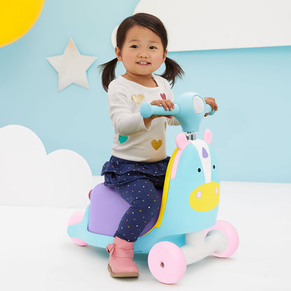 Skip Hop Zoo 3-in-1 Ride On Toy - Unicorn