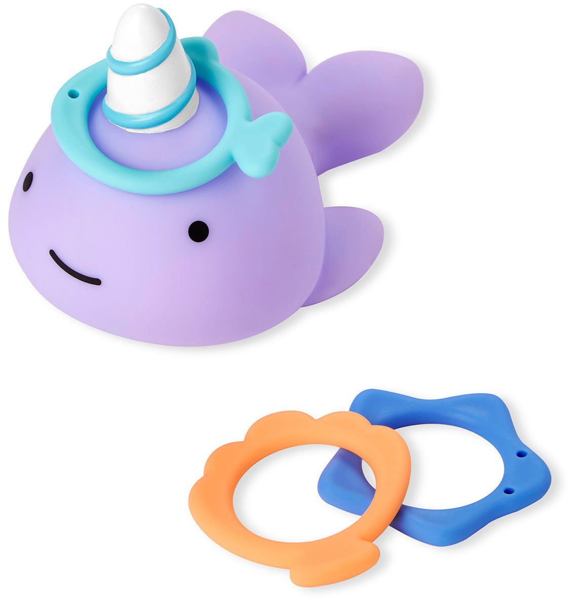 Skip Hop Zoo Narwhal Ring Toss Bath Toy