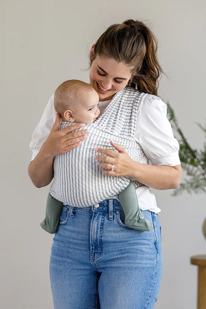 Solly Baby Wrap - Natural & Grey Stripe