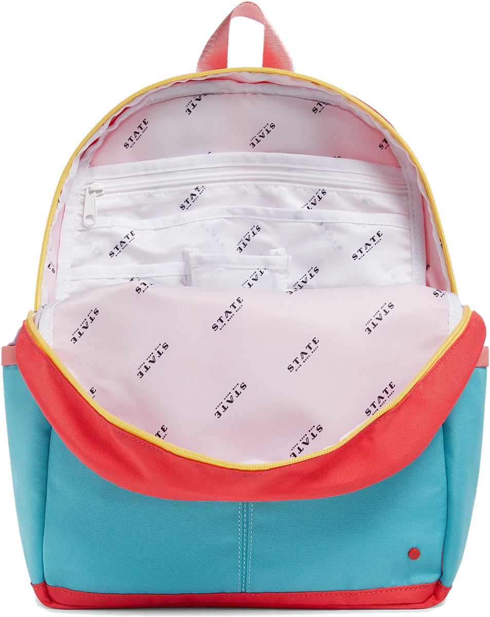 State Bags Kane Backpack Diaper Bag - Pink/Mint